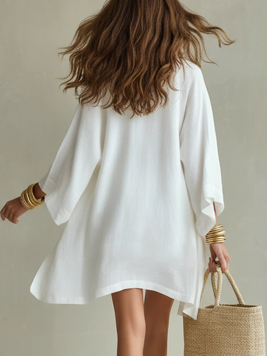 Dadorie | Three Piece V Neck Shorts Set