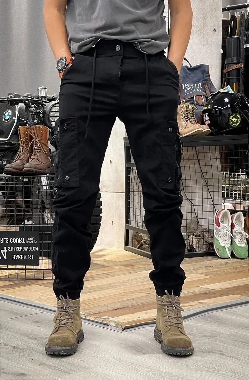 Guntram | Tapered Cargo Trousers Multi Pocket