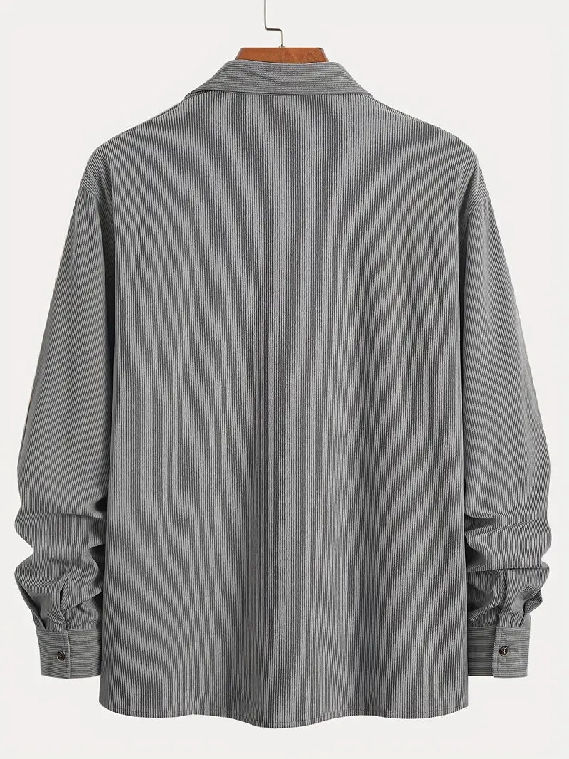 Rickey | Corduroy Button-Up Shirt with Chest Pockets