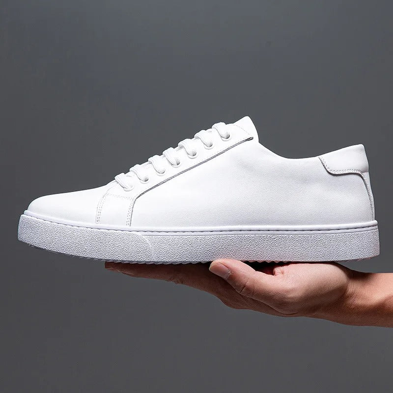 Leonell | Leather Lace-Up Low-Top Trainers