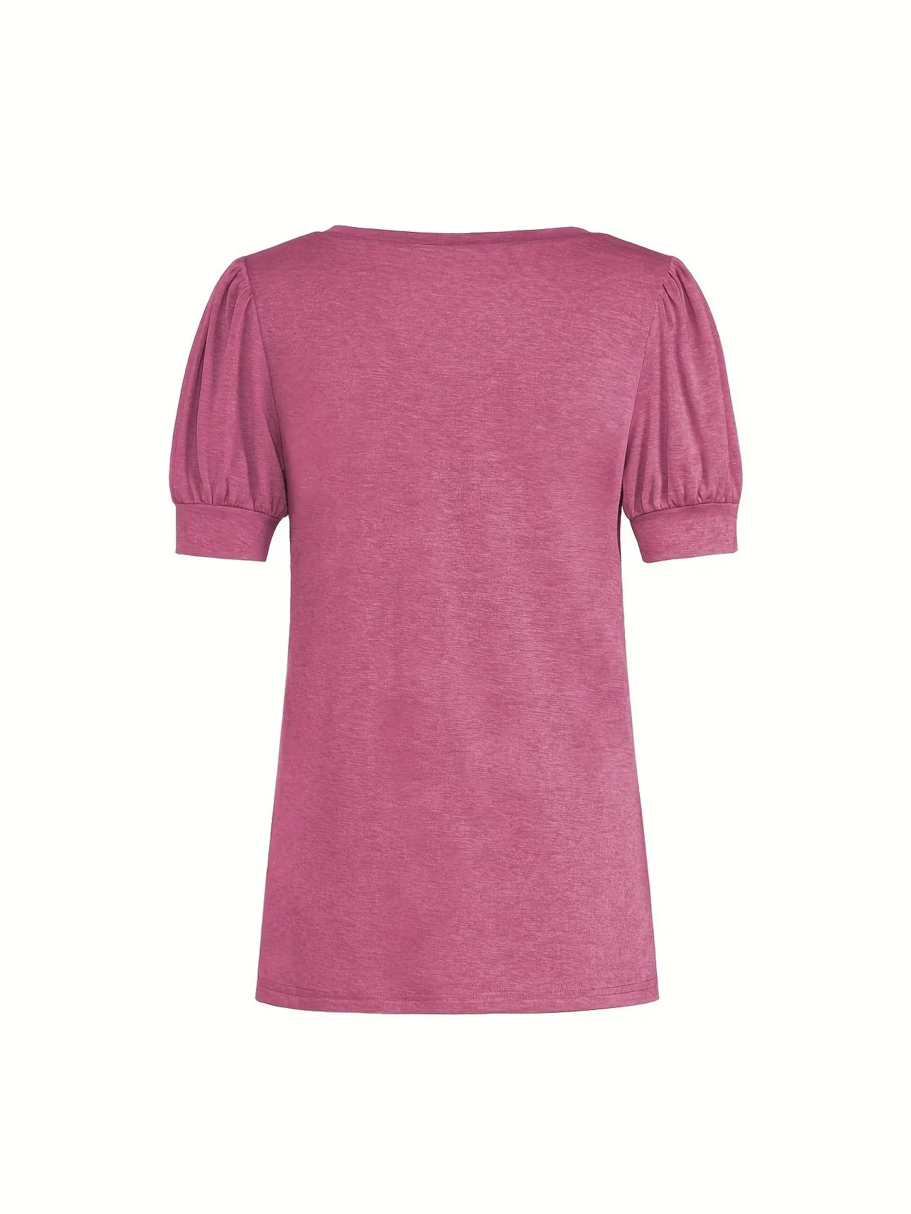 Kizzy | V-Neck Puff Sleeve T-Shirt