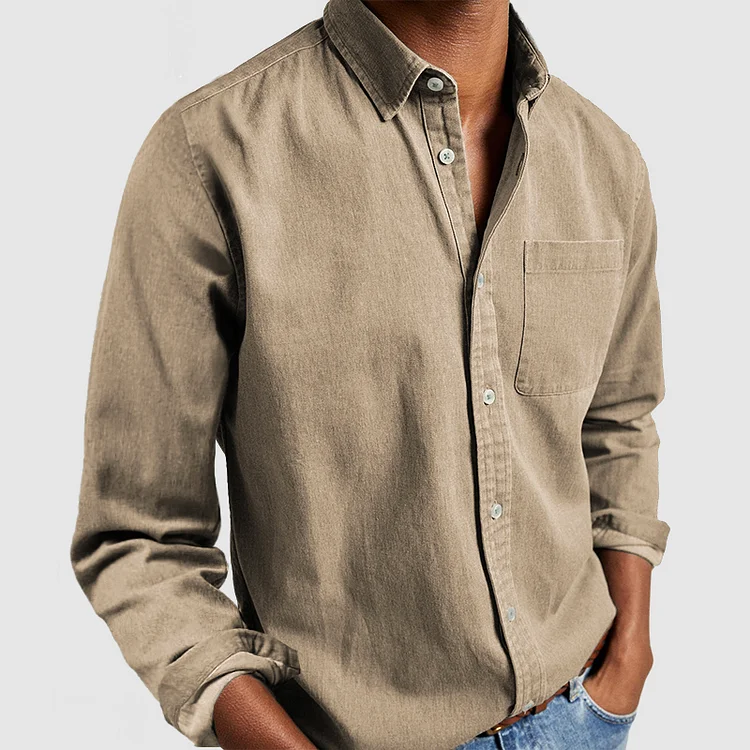 Carel | Mens Oxford Long Sleeve Shirt