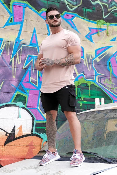 Maxwell - Curved Hem Short Sleeve T Shirt