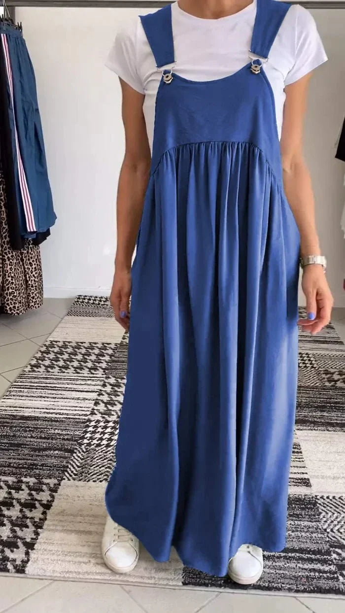 Regla | Loose Fit Pinafore Maxi Dress