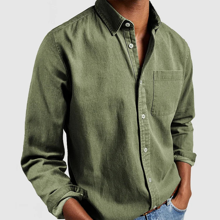Carel | Mens Oxford Long Sleeve Shirt