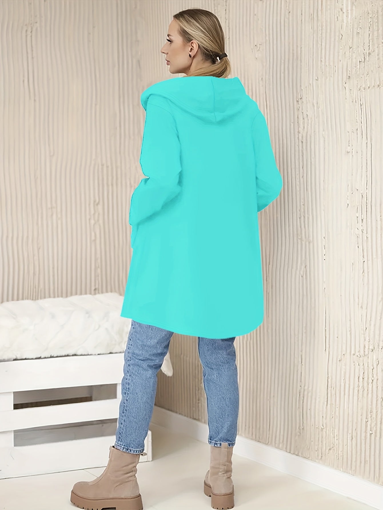 Nicola | Long Sleeve Hooded Zip Jacket
