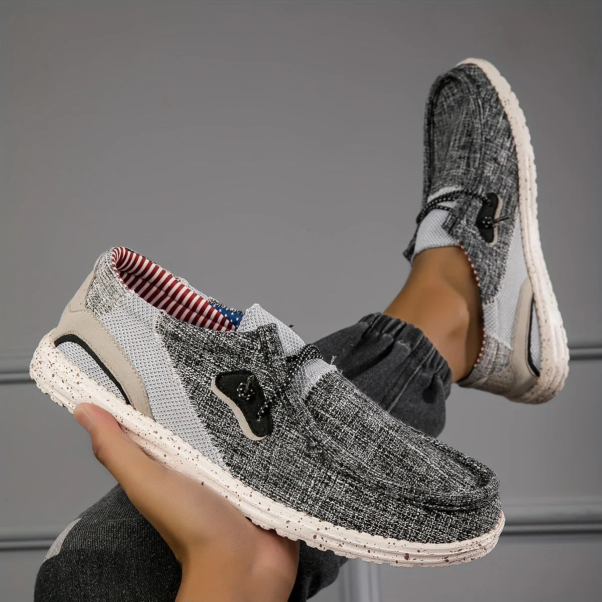 Hayes | Slip On Casual Canvas Trainers