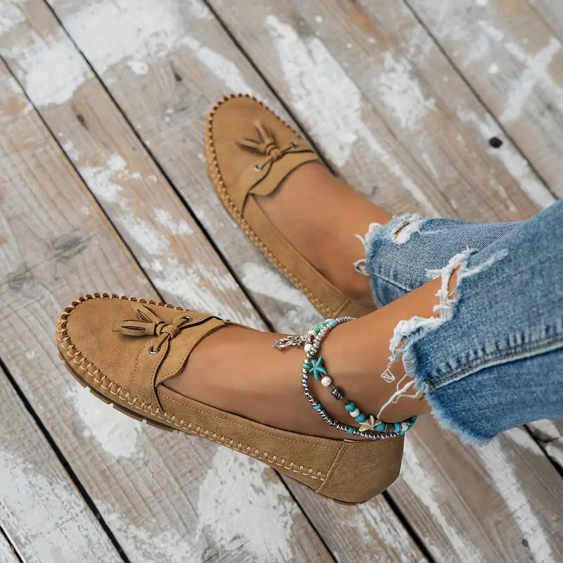 Tânia | Tassel Slip-On Loafers Shoes