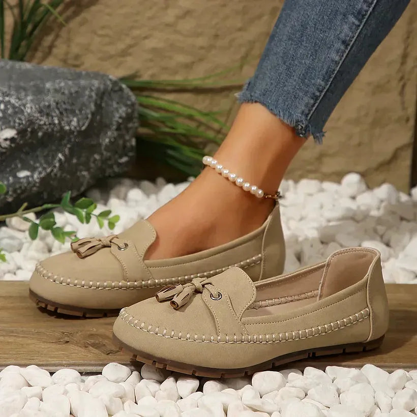 Patamon | Slip-On Tassel Round Toe Loafers