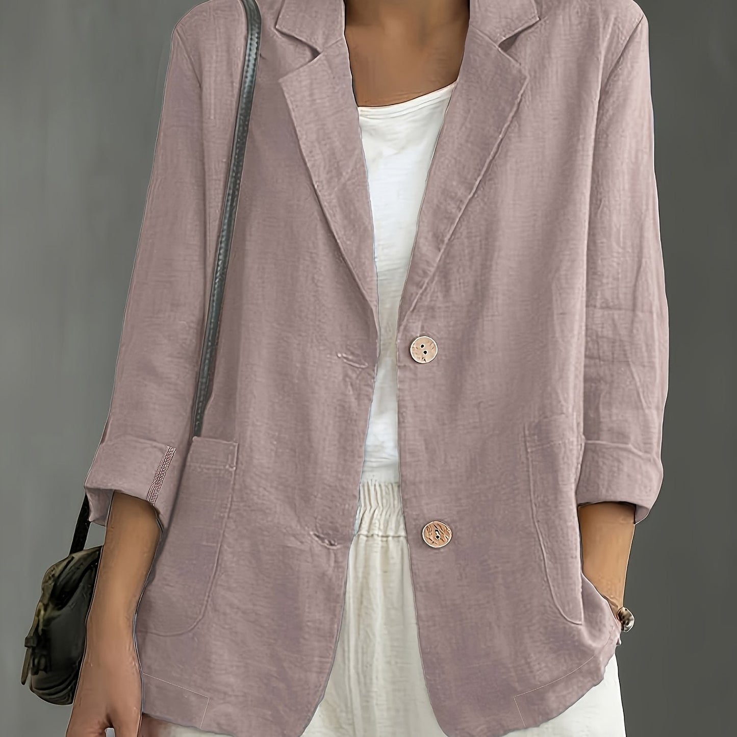 Jayde | Blazer Jacket With Rolled Sleeves