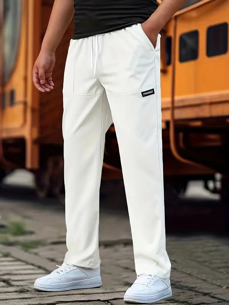 Travys | Straight Leg Drawstring Pocket Joggers