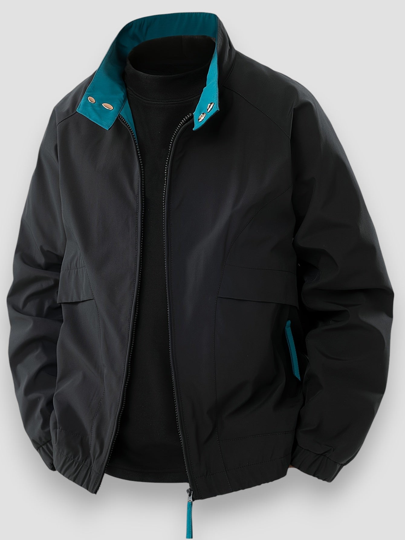 Mason | Zip-Up Long Sleeve Stand Collar Jacket