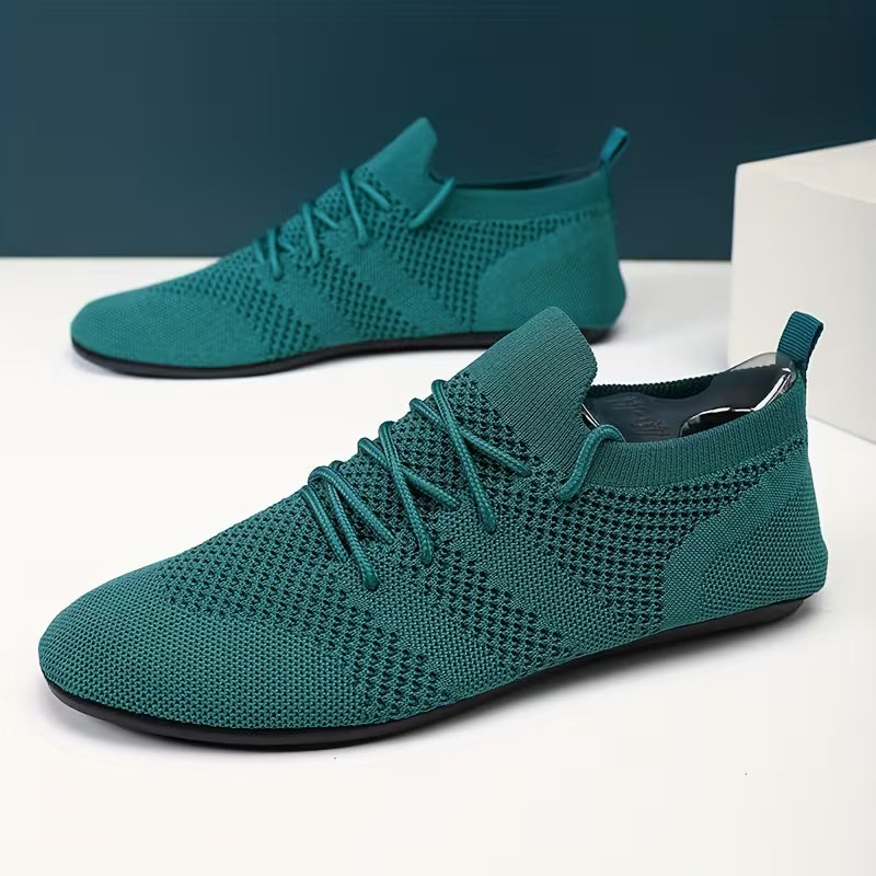 Stratoszone | Knit Lace-Up Shoes with Flexible Fit