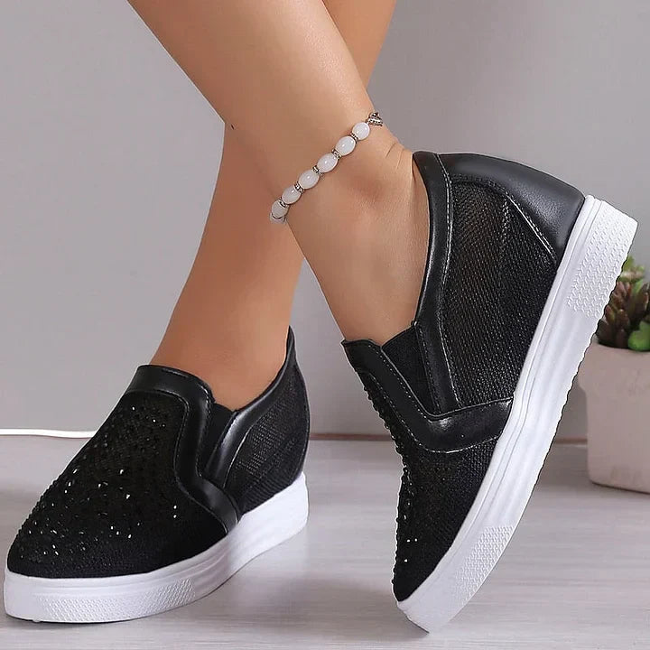 Ormira | Mesh Platform Slip-On Sneakers
