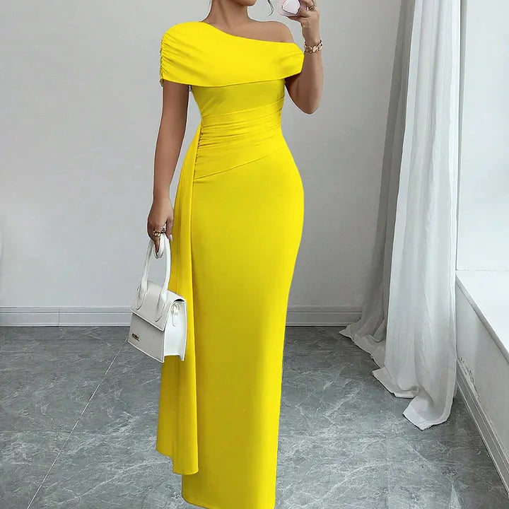 Bianca | One Shoulder Maxi Dress in Multiple Colours