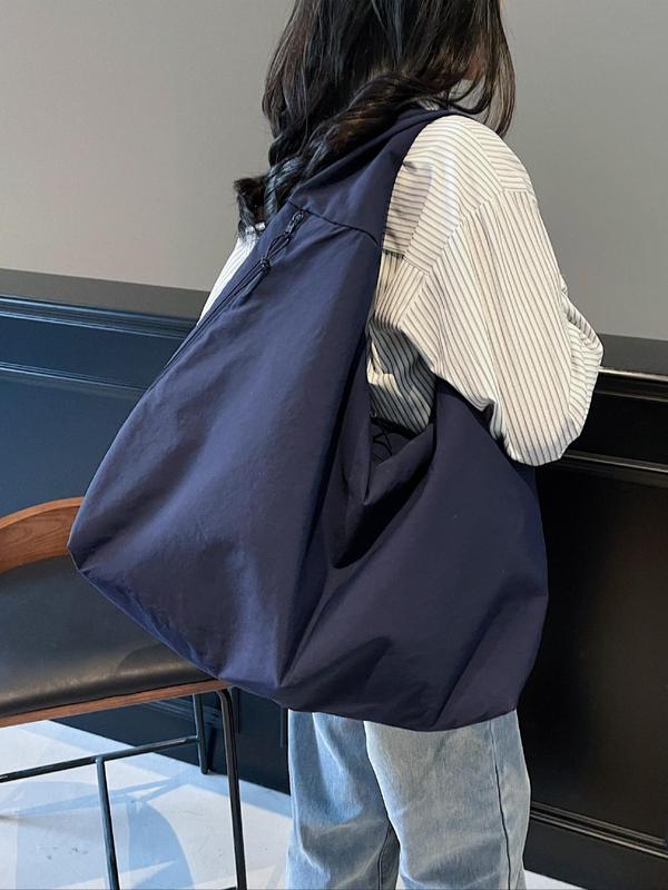 Marilla | Oversized Nylon Shoulder Hobo Bag