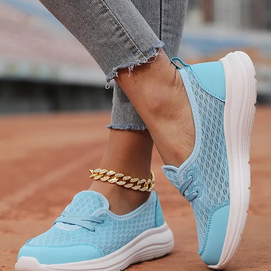 Firsova - Mesh Slip On Trainers Lightweight Sole