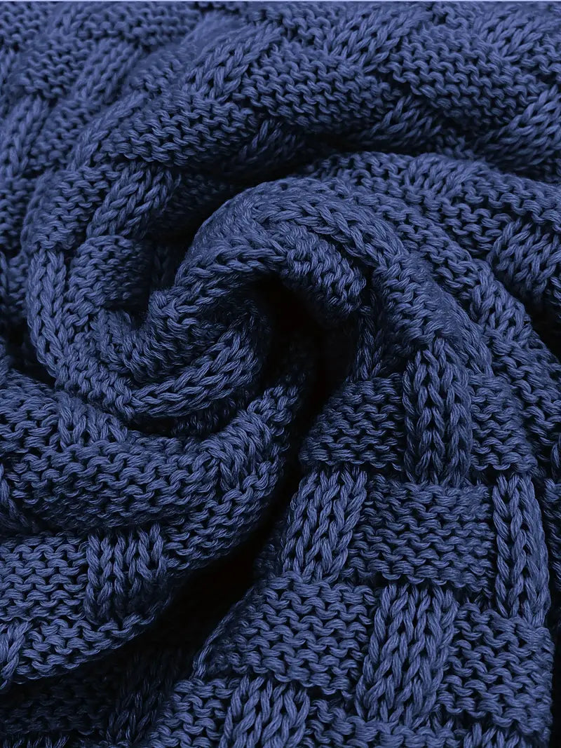 Homero | Textured Knit Turtleneck Long Sleeve Jumper