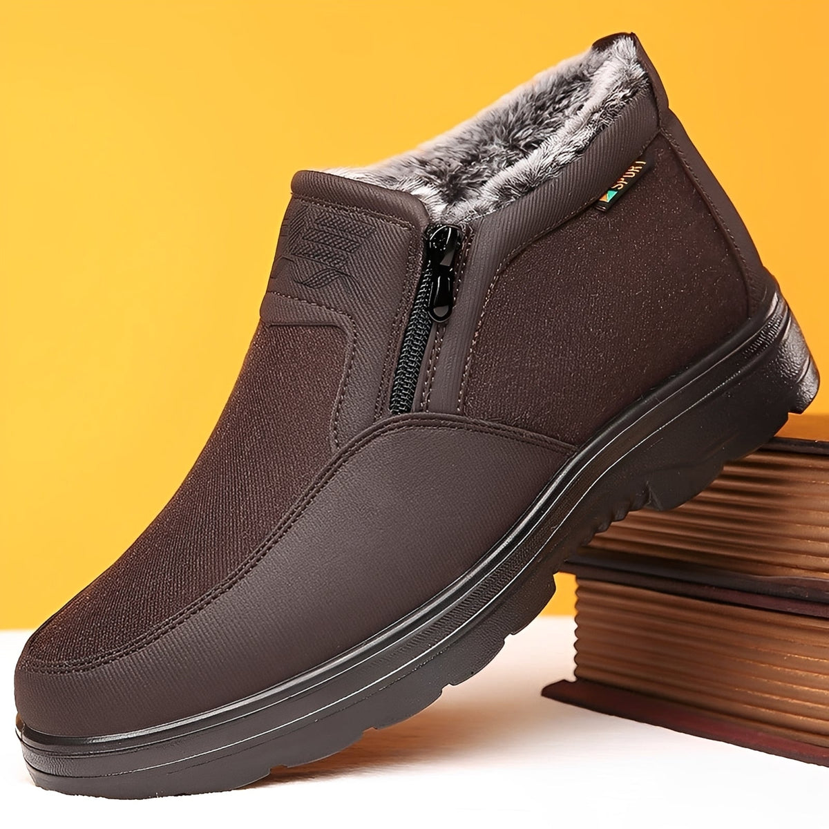 Mathieu | Ankle Height Shoes with Plush Lining