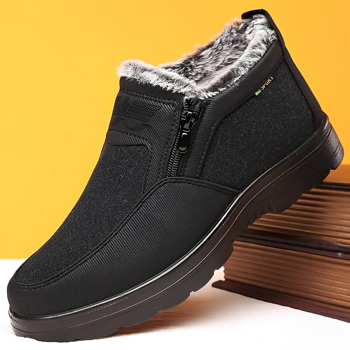 Mathieu | Ankle Height Shoes with Plush Lining