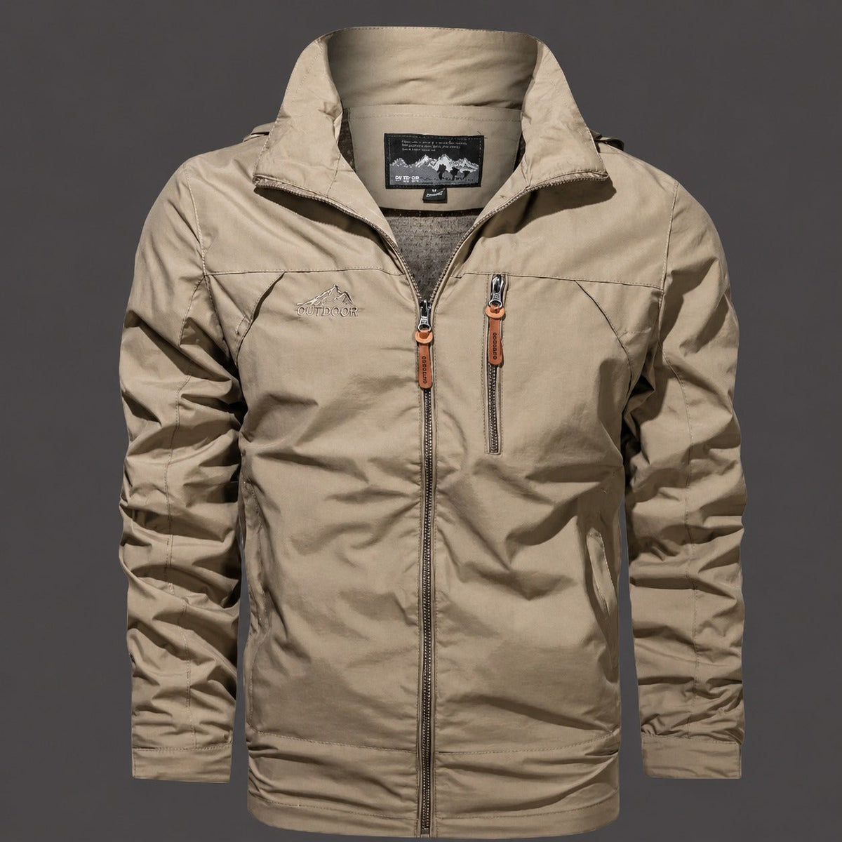 Arie | Jacket with Stand Collar and Zippered Pockets