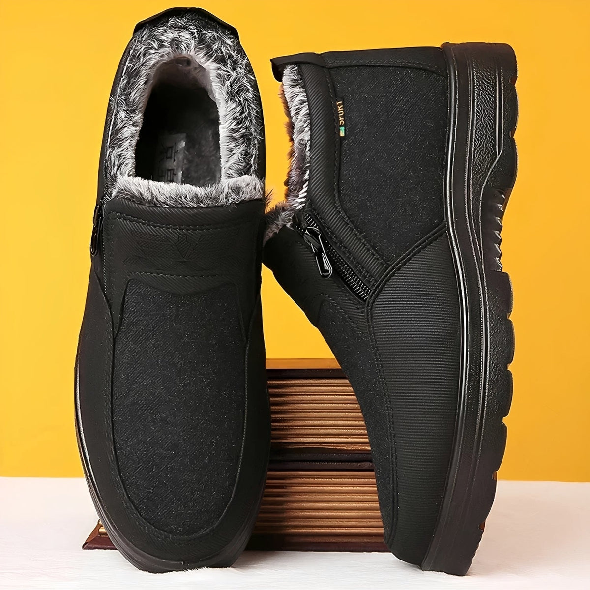 Mathieu | Ankle Height Shoes with Plush Lining