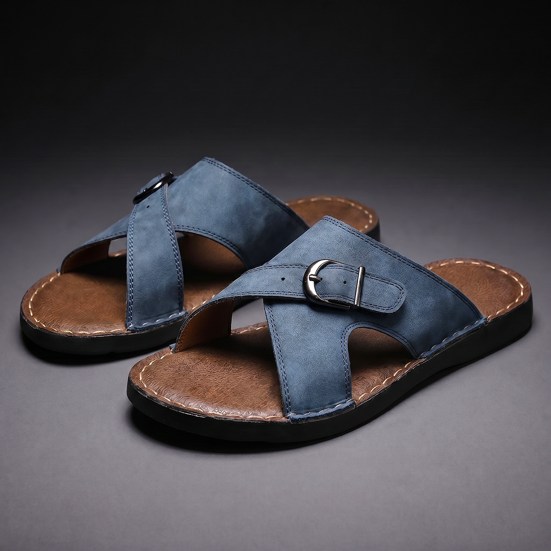 Sentner | Sandals With Buckle Cross Straps