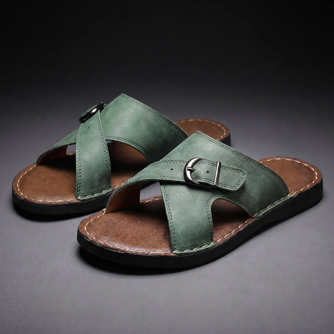 Sentner | Sandals With Buckle Cross Straps