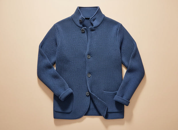 Eskel | Knitted Button-Up Long Sleeve Cardigan