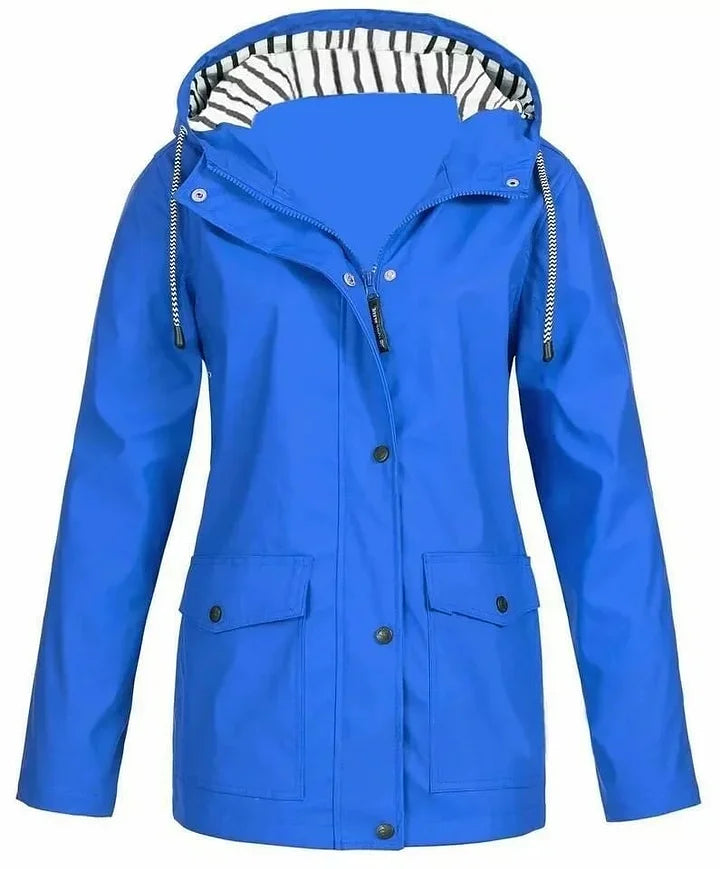 Ilektra | Long Sleeve Hooded Jacket with Pockets