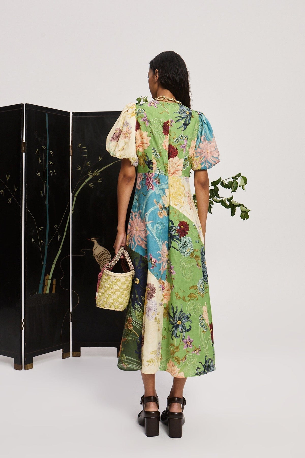 Maileen - Avery Spliced Midi Dress