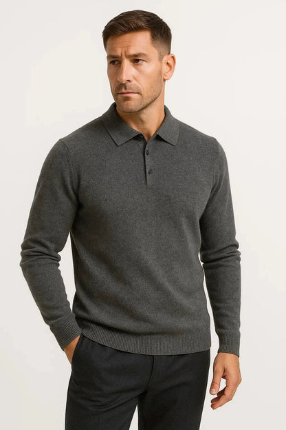 Lazaro | Polo Sweater with Long Sleeves