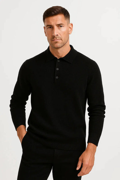Lazaro | Polo Sweater with Long Sleeves
