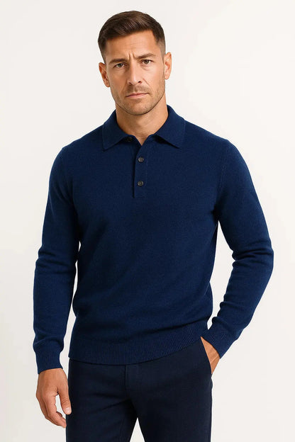 Lazaro | Polo Sweater with Long Sleeves