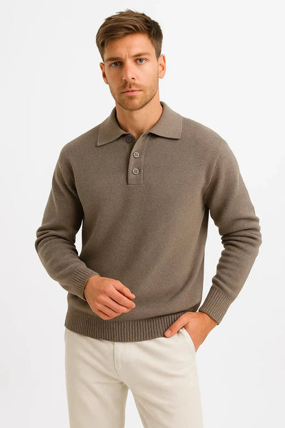 Ramesh | Polo Sweater with Long Sleeves