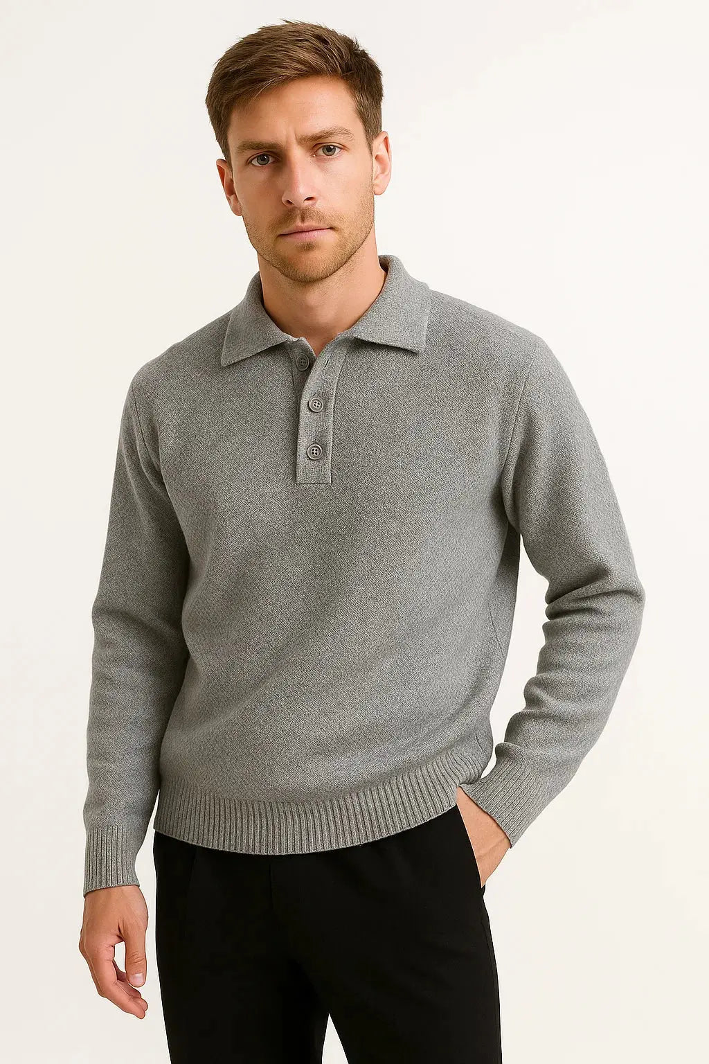 Ramesh | Polo Sweater with Long Sleeves