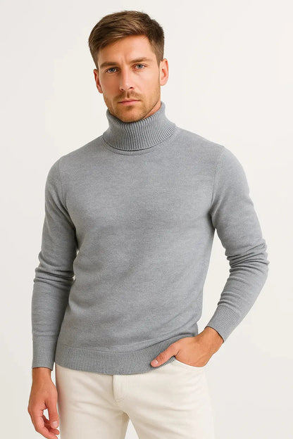 Johnny | Fine Knit Turtleneck Jumper with Long Sleeves