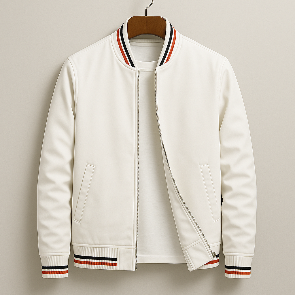 Reynaldo | Bomber Jacket with Ribbed Trim