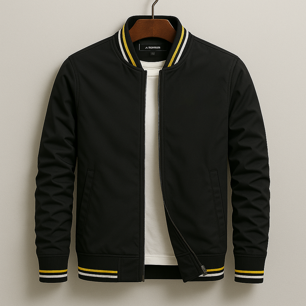Reynaldo | Bomber Jacket with Ribbed Trim
