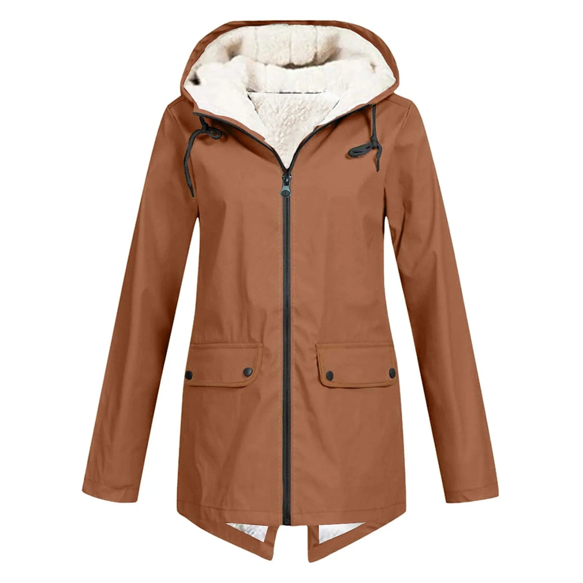 Declan | Hooded Longline Jacket with Flap Pockets