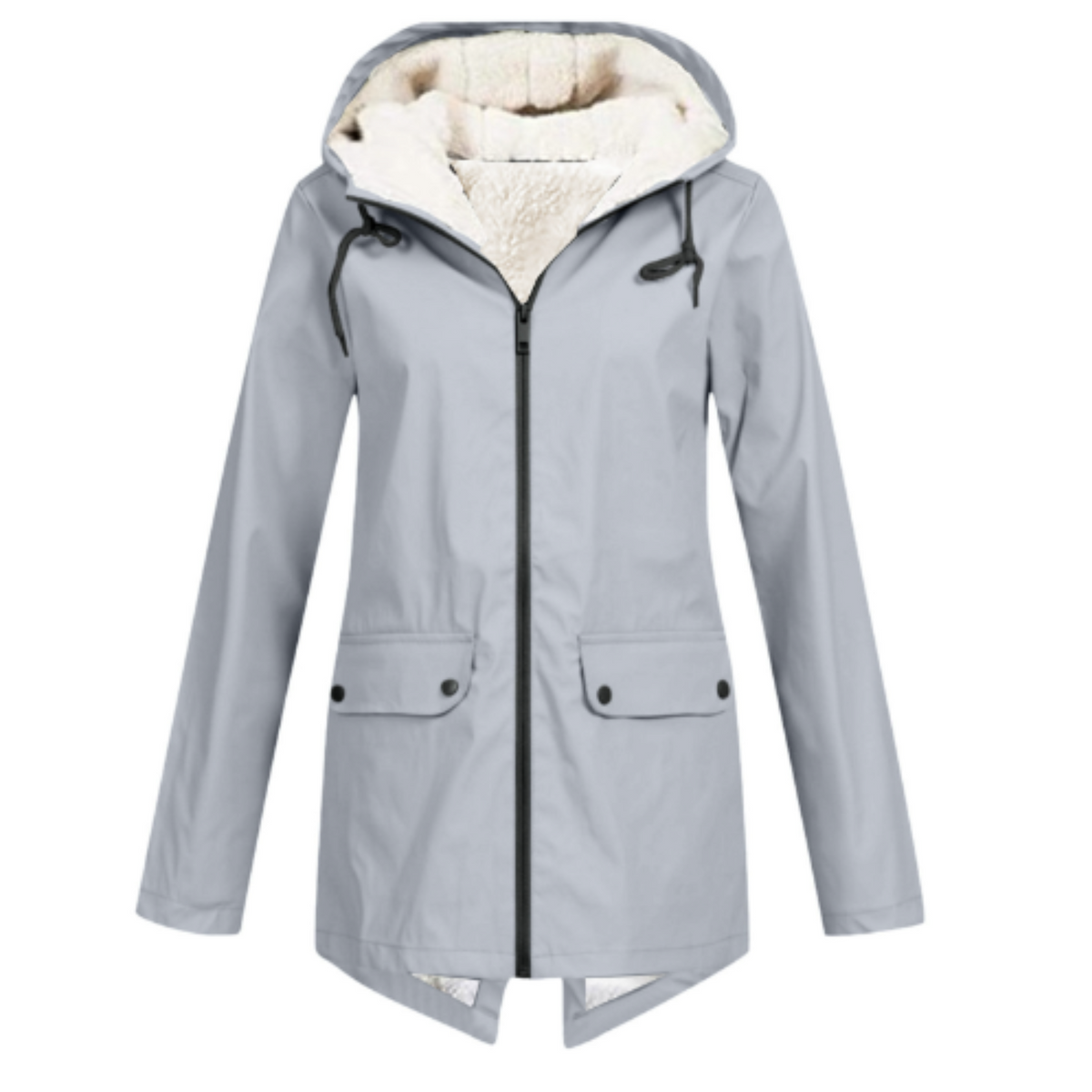 Declan | Hooded Longline Jacket with Flap Pockets