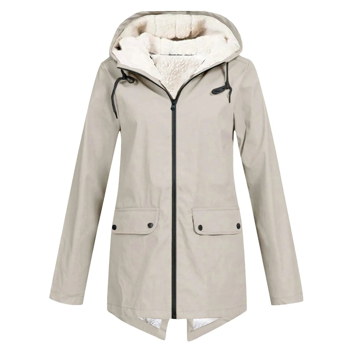 Declan | Hooded Longline Jacket with Flap Pockets