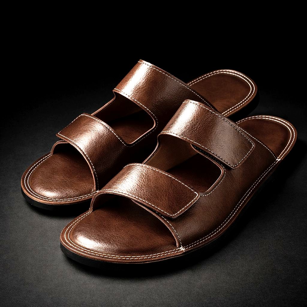 Henrique | Double Strap Slip On Sandals