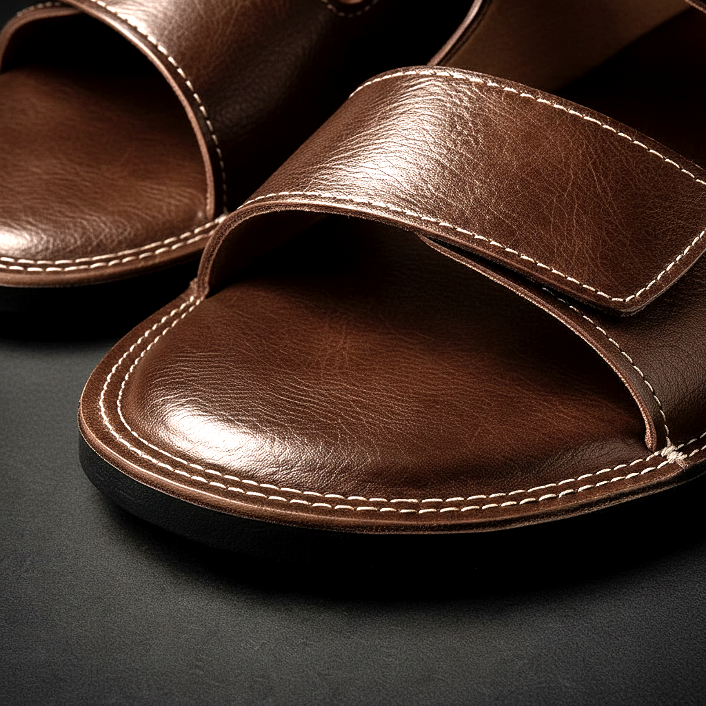 Henrique | Double Strap Slip On Sandals