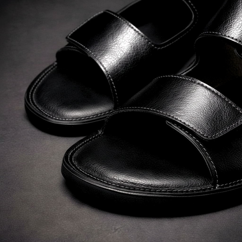 Henrique | Double Strap Slip On Sandals