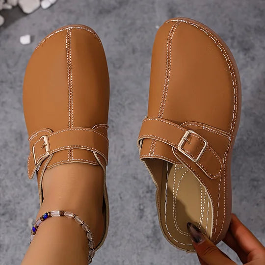 Latina - Buckle Strap Mule Shoes