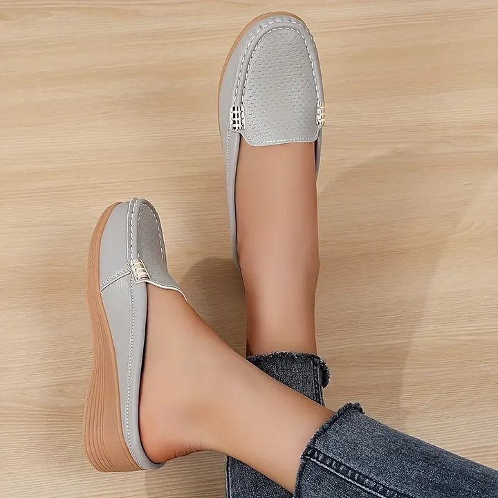 Morgani | Mule Loafers with Wedge Sole