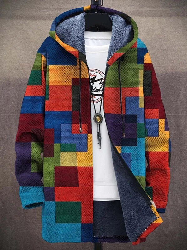 Willem | Hooded Jacket With Colour Block Print