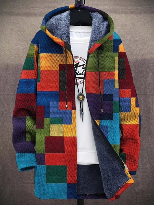 Willem | Hooded Jacket With Colour Block Print