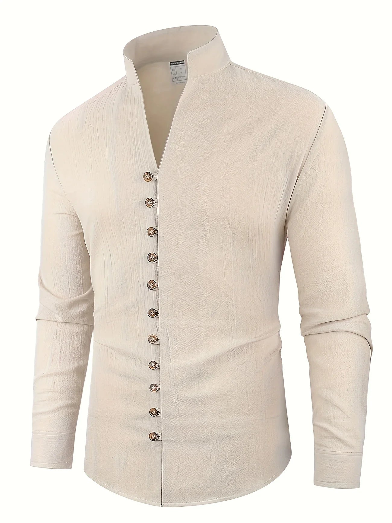Shayne | Stand Collar Button Front Shirt
